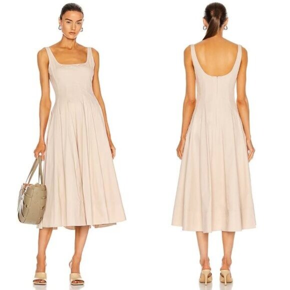 Staud Wells Midi Dress